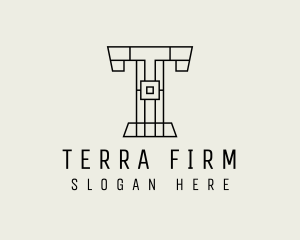 Minimalist Business Firm Letter T  logo design