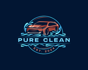 Car Wash Cleaning Garage logo design