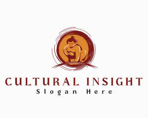 Sumo Wrestler Athlete logo design