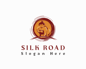 Sumo Wrestler Athlete logo design