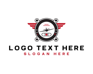 Pilot Hat - Aviation Airplane Gauge logo design