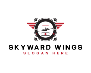 Aeronautics - Aviation Airplane Gauge logo design