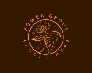 Skincare - Sparkling Sunflower Floral logo design