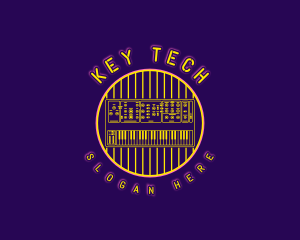 Keyboard - Recording Studio Synthesizer logo design
