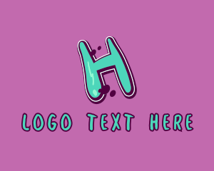 Modern Graffiti Letter H Logo