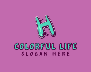 Vibrant - Modern Graffiti Letter H logo design