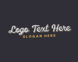 Script - Modern Script Shadow Business logo design