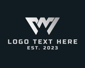 Car Shop - Gray Letter WN logo design