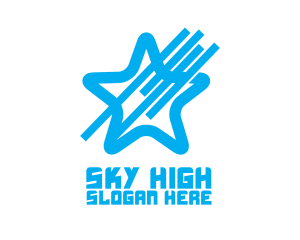 Sky Blue Star logo design