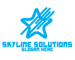 Sky Blue Star logo design