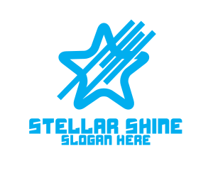 Sky Blue Star logo design