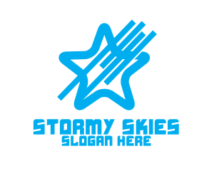 Sky Blue Star logo design