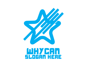 Communication - Sky Blue Star logo design
