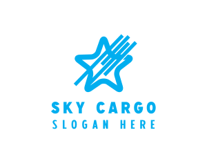 Sky Blue Star logo design