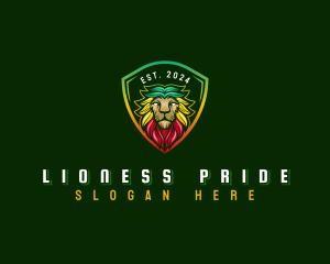 Shield Jamaican Lion logo design