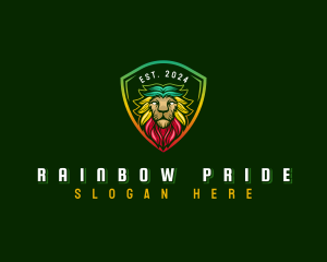 Shield Jamaican Lion logo design