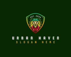 Shield Jamaican Lion logo design