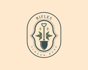 Garden Plant Shovel Logo