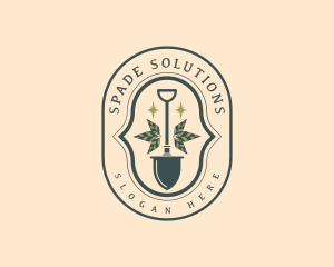 Garden Plant Shovel logo design