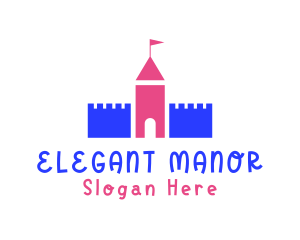 Manor - Kiddie Castle Playground logo design