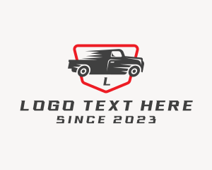 Truck - Fast Pickup Truck logo design