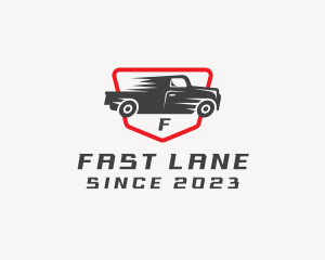 Fast Pickup Truck logo design