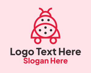 Cute Lady Bug  Logo