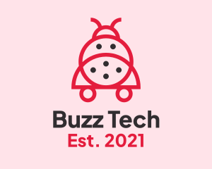 Bug - Cute Lady Bug logo design