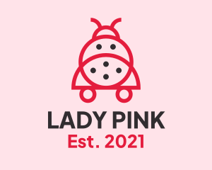 Cute Lady Bug  logo design