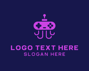 Application - Gamer Console Octopus logo design