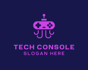 Gamer Console Octopus logo design