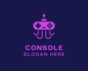 Gamer Console Octopus logo design