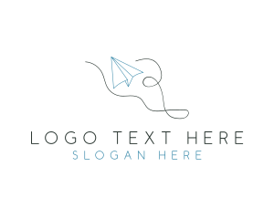 Craft - Paper Plane Doodle logo design