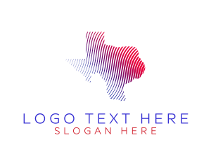 Usa - America Texas Map logo design