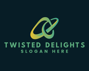 Twisted - Twist Loop Media logo design