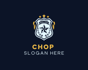 Police Star Badge Logo