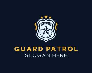 Patrol - Police Star Badge logo design