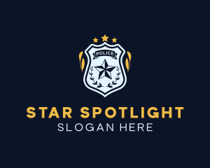 Police Star Badge logo design