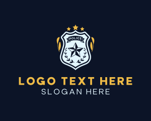 Policeman - Police Star Badge logo design