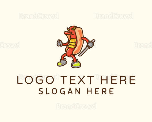 Samurai Hot Dog Logo