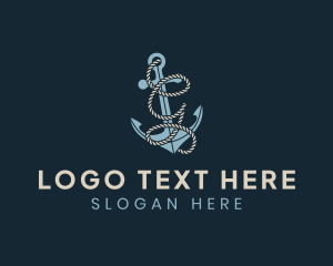 Adventure - Anchor Rope Letter G logo design