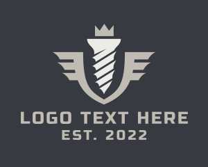 Industry - Industrial Bolt Wings logo design