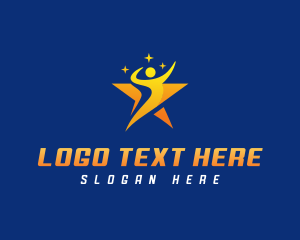 Leader - Star Career Person logo design