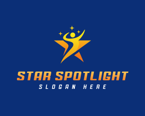 Star Career Person logo design