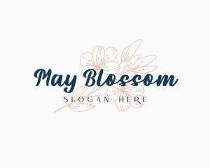 Nature Blossom Flower logo design