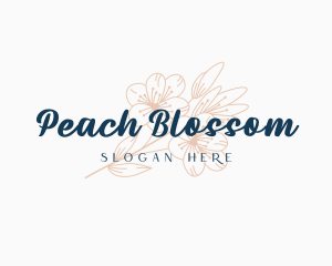 Nature Blossom Flower logo design