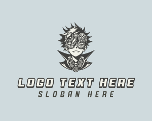 Animanga - Anime Manga Cosplayer logo design