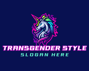 Transgender - Mythical Unicorn Clan logo design