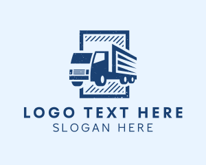 Distribution - Cargo Box Trucking logo design