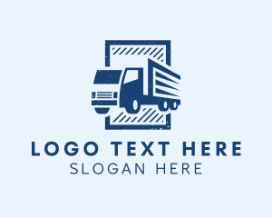 Logistics - Cargo Box Trucking logo design